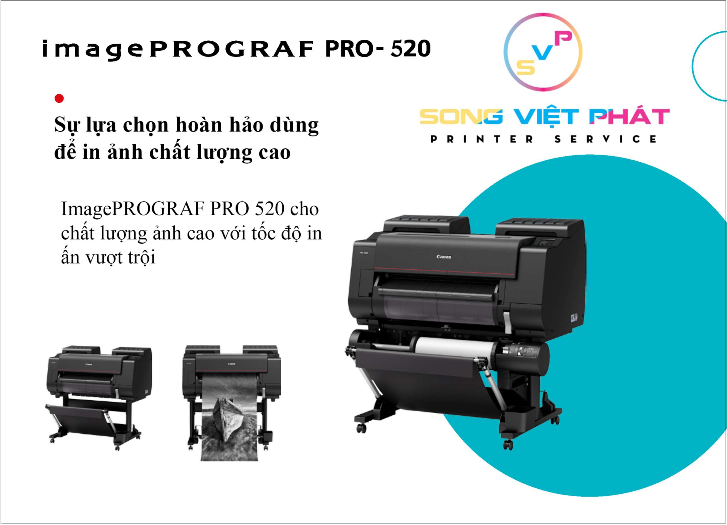 imagePROGRAF-PRO-520 Bản in Chất lượng với tốc độ in cao