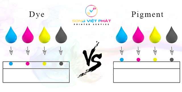 Sự khác biệt giữa mực Pigment và mực Dye